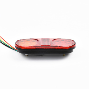 High Quality 12V 24v Parking Turn Signal Lamp 6 Inch Tail 14 LED Oval <strong>Trailer</strong> <strong>Light</strong> Warning <strong>Bulb</strong> for Truck <strong>Boat</strong>