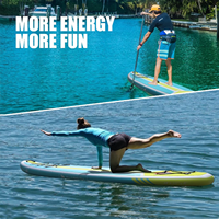 Planche à pagaie de yoga exploratrice et stable personnalisable planche de SUP de loisirs et de fitness avec kit d'accessoires