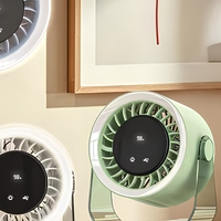 Nouveau ventilateur de table de bureau MLS6220 2026, rechargeable par USB, 1800 mAh, 5 vitesses, mini-ventilateur rafraîchissant pour l'été