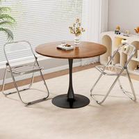 Ensemble de tables basses modernes en MDF avec pieds en métal et 2 chaises ; Facile à nettoyer, écologique, mobilier de salon pour appartement