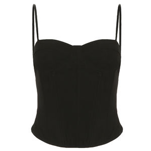 Gran Oferta de Verano 2026: Top Corto Corsé Camisola para Mujer, con Varillas, Tirantes, Sin Espalda, Ajustado al Cuerpo, de Punto Transpirable, Estilo Casual y de Moda - Product Image 6