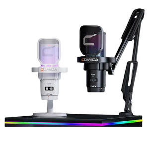 Micrófono USB <span class=keywords><strong>Comica</strong></span> Uni Pro para juegos con cancelación de ruido/RGB/perilla de equilibrio de ganancia micrófono condensador para Streaming Podcasting - Product Image 1