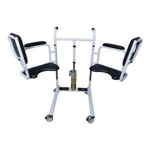 病院用金属製油圧式リフト車椅子、高齢者・麻痺患者のリハビリテーション療法、背中開きシフト機能付き - Product Image 5