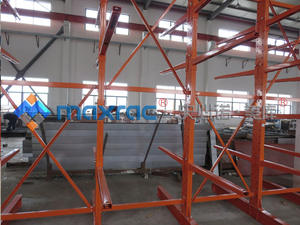 창고 및 경화물용 대형 스틸 캔틸레버 랙 시스템 부식 방지 보관 선반 - Product Image 3