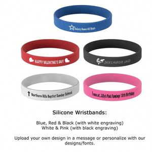 Personalized Silicone Rubber Wristbands Motivation Events <b>Gifts</b> Support Fundraisers Awareness Cause Design - Product Image 6