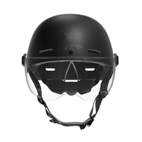 Casque intelligent rechargeable pour vélo électrique et trottinette électrique pour adultes, avec caméra, haut-parleur, Bluetooth et lunettes intégrées