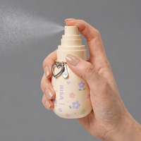 Flacon pulvérisateur 100 ml en PET avec pompe, ensemble de flacons de lotion rechargeables, distributeur cosmétique pour les soins des cheveux des enfants, sérum, soins de la peau