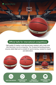 Ballon de <span class=keywords><strong>Basket</strong></span> de Style Molten Homologué FIBA pour l'Entraînement Hommes Femmes, Logo Personnalisé en PU, Tailles 5/6/7, pour l'Extérieur et l'Intérieur, Idéal pour les Équipes - Product Image 5