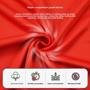 QZJC Impresso Verão Futebol Desgaste Camisas de Manga Curta para Adultos e Estudantes para Treinamento e Competição Meninos e Meninas - Product Image 6