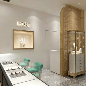 Vetrina Espositiva per Gioielleria di Lusso in Tono Legno Chiaro, <span class=keywords><strong>Design</strong></span> Personalizzato per Interni Completi di Negozi, Soluzione Completa per Esposizione al Dettaglio - Product Image 4