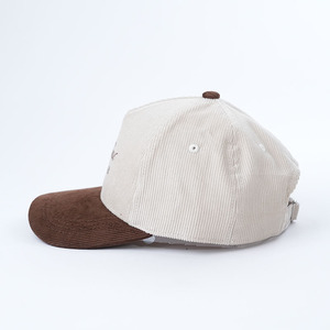 Thiết Kế Mới Có Thể Điều Chỉnh Cổ Điển Có Cấu Trúc Tùy Chỉnh Thêu Logo Với Chất Lượng Cao Hai Tone Nhung 5 Bảng Điều Chỉnh Mũ Bóng Chày - Product Image 4