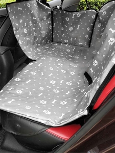 Housse de siège auto pour chien de haute qualité, protection de rangée arrière, hamac imperméable, pliable et lavable, accessoires pour animaux de compagnie - Product Image 4