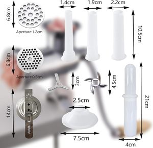 เครื่องบดเนื้อแบบมือหมุน รุ่นใหม่ CHANG QING <span class=keywords><strong>CAM2</strong></span> ทำจากสแตนเลส 304 แข็งแรงทนทาน ใบมีดสแตนเลส 420 (10 # เครื่องบดเนื้อสำหรับใช้ในบ้าน >10 ลิตร - Product Image 2