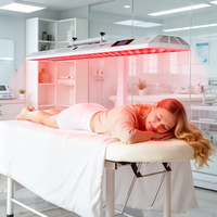 Panneau de luminothérapie LED haute puissance BioMol Beauty avec écran tactile, commande vocale et design sans scintillement, panneau de luminothérapie rouge avec support