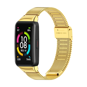 Mijobs <span class=keywords><strong>Bracelet</strong></span> en acier inoxydable véritable <span class=keywords><strong>Bracelet</strong></span> de <span class=keywords><strong>montre</strong></span> intelligente de remplacement pour Honor <span class=keywords><strong>6</strong></span> 7 pour <span class=keywords><strong>Huawei</strong></span> <span class=keywords><strong>Band</strong></span> <span class=keywords><strong>6</strong></span> - Product Image 4