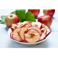 Gevriesdroogde Appelschijfjes Gemaakt Van Echte Appels Lichte Knapperige En Natuurlijk Zoete Snack, Perfect Voor Gezond Eten Van Ontbijtgranen