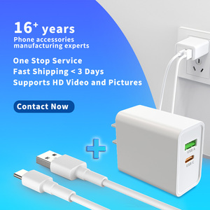 Schitec 2 gói cổng kép USB sạc 20W OEM Hộp Quà Tặng chúng tôi phí cắm với USB C cáp cho điện thoại di động phí - Product Image 2