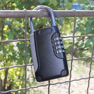 Boîte de sécurité YH2130 avec manille, <span class=keywords><strong>cadenas</strong></span> <span class=keywords><strong>à</strong></span> accrocher, coffre-fort <span class=keywords><strong>à</strong></span> <span class=keywords><strong>clé</strong></span> avec <span class=keywords><strong>code</strong></span> numérique, rangement de clés, cartes <span class=keywords><strong>ou</strong></span> petits objets de valeur - Product Image 4