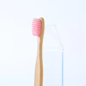 Brosse à dents d'hôtel en bois de bambou naturel biodégradable Pesitro 100% de vente en gros