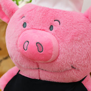 Lindo Chef Cerdo Juguete de peluche Cerdo de peluche de pie suave <span class=keywords><strong>Delantal</strong></span> Rosa creativo Cerdo Animal de peluche Juguete - Product Image 5