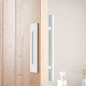 Manijas para Puertas Corredizas, Manija de Puerta de Gran Tamaño, Resistente, Diseño Rústico de Doble Cara para Puertas, Garajes, Cobertizos, Muebles, Sólida - Product Image 1