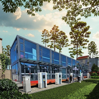 Haute qualité en gros pas cher paquet plat conteneur maison conteneur maison 2 chambres à coucher avec vente en gros personnalisé