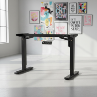 Structure de bureau électrique robuste pour bureau assis-debout - Table réglable en hauteur à moteur unique, 2 pieds, vente en gros