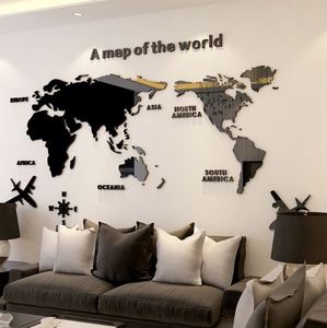 Papel Tapiz Creativo para Pared de Fondo de Hogar, Acrílico 3D Estéreo, Papel Tapiz para Sala de Estar, Fondo de TV, Mapa del Mundo - Product Image 2