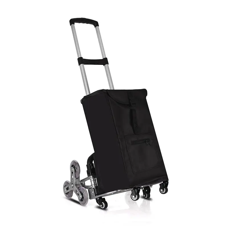 Laatste Nieuwe Collectie Opvouwbare Draagbare Aluminium Legering Materiaal Walkie Hand Truck Dolly Met Klimmen Wielen