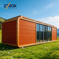 Maisons capsules préfabriquées confortables de 20, 30 et 40 pieds, étanches et ignifuges, pour la construction, les bureaux et les villas