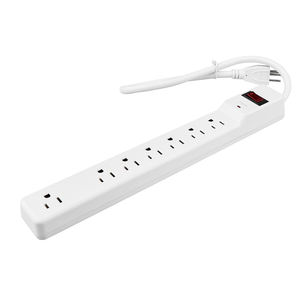 Multiprise ETL certifiée PLUGTUL HT-H61A2 490J avec protection contre les surtensions, 7 prises (6+1 transformateur), 15A 125V, câble de 1,5-25 pieds - Product Image 5