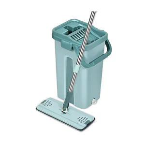 Microfibre Mop Pad And Bucket Set Langfang Household Items Wringing System Handfree Washing The Original Spin