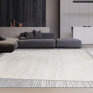 Tapis de salon <span class=keywords><strong>Novus</strong></span> rectangulaire à rayures, en matériaux mélangés, antidérapant, résistant aux taches, pour usage domestique - Product Image 1