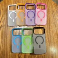 Étui de téléphone portable magnétique antichoc en TPU, design professionnel IMD, couleur bonbon givrée mate, pour /