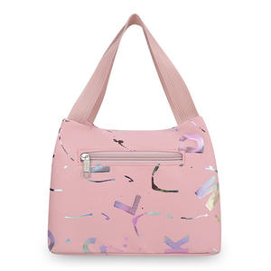 Sac fourre-tout tendance imprimé pour femme, fermeture éclair horizontale carrée, design portable et élégant pour usage quotidien, Printemps 2025 - Product Image 2