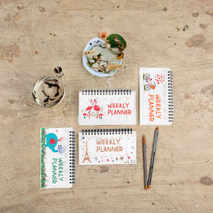 50 feuilles/livre étudiant Portable boucle Flip Notebook Cartoon-Style <span class=keywords><strong>plan</strong></span> hebdomadaire avec reliure en spirale PP couverture 4 Options - Product Image 2