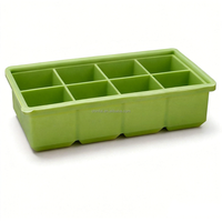 CHINFAI Plateau à glaçons en silicone de qualité alimentaire avec couvercle, personnalisable avec logo, anti-fuite, flexible, pour la maison et les bars