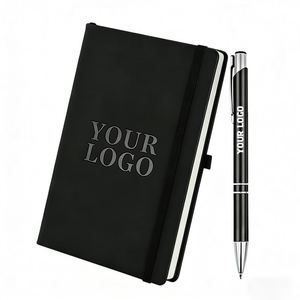 Promotion en gros : Carnet A5 pour étudiants avec élastique, carnet de notes professionnel avec logo personnalisé au laser, cadeau pour les professionnels créatifs - Product Image 1