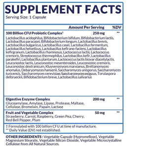 OEM/ODM Tùy Chỉnh Nguyên Probiotics Viên Nang 100 Tỷ Cfu Hữu Cơ Prebiotics & <span class=keywords><strong>Enzyme</strong></span> Tiêu Hóa Cho Ruột & Sức Khỏe Não Bộ - Product Image 3