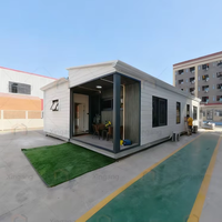 Maisonnette modulaire préfabriquée prête à vivre, extensible, à structure triangulaire en acier, mobile, pour projets de développement résidentiel et de stations balnéaires