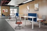 Table électrique réglable en hauteur avec cadre métallique moderne, table élévatrice électrique à double moteur personnalisée, bureau debout réglable moderne