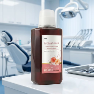 LIUHE Nuova Formula Collutorio Povidone-Iodio 250ml Alito Fresco Fragranza Personalizzata Alta Efficacia Sterilizzante Delicato sulle Gengive - Product Image 2