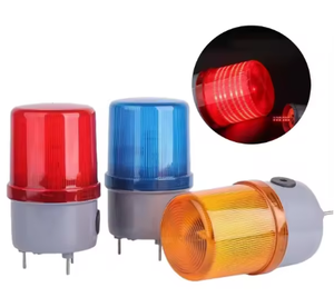 Lampu Peringatan LED Plastik Berkualitas Tinggi CLE80 Tahan Air IP65 22mm 12/24/220V Basis Magnetik untuk Mesin CNC - Product Image 3