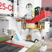Máquina de Corte/Grabado CNC de 3 Ejes de Alta Precisión y Bajo Costo, Cambiador Automático de Herramientas, Sistema de Sujeción por Rodillos de Presión, Posicionamiento