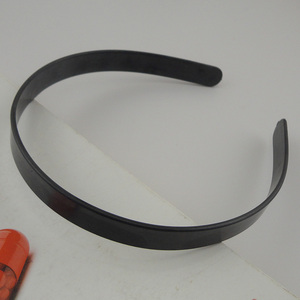 <span class=keywords><strong>Serre</strong></span>-têtes en plastique blanc et noir de 14 mm à surface plate sans dents pour accessoires capillaires DIY pour femmes, cerceaux à cheveux simples - Product Image 3