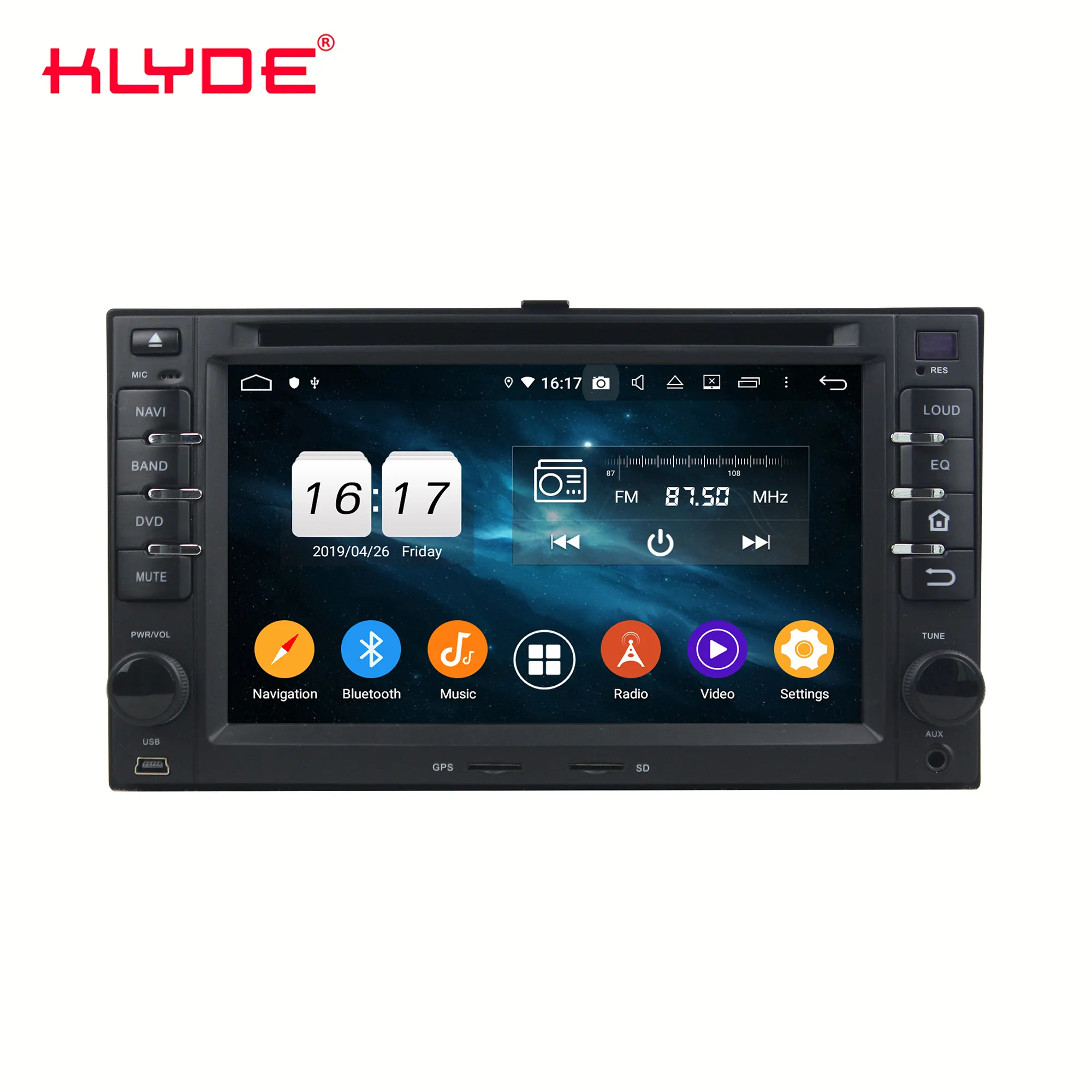 KD-6227 안드로이드 10 버튼 6.2 인치 dsp 네비게이션 라디오 carplay 자동차 비디오 Cerato/Sportage/ceed/optima 2003 2004 2008