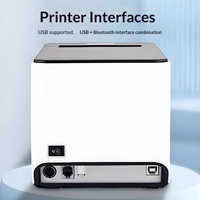 Impresora de Etiquetas Xprinter T361 con Interfaz USB, 203DPI, para Cafeterías, Tiendas de Té con Leche, Supermercados, Impresora de Códigos de Barras y Etiquetas Adhesivas de 80mm