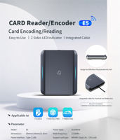 Sistema de Gestión de Cerraduras para Hoteles E5 TTLock, Software para la Aplicación TTLock, Codificador de Tarjetas, Lector y Grabador de Tarjetas Inteligentes RFID USB de 13.56mhz