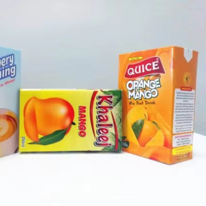 Aseptic 125ml Brick Carton Roll Packaging Glossy Lamination Matte 1mm Paper UV Coffee Wine Tea <b>Milk</b> Juice Foil Telescopic - Product Image 1