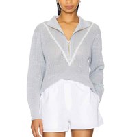 Fabricant OEM de vêtements personnalisés Offre Spéciale pull décontracté à col rabattu et fermeture éclair en tricot minimaliste